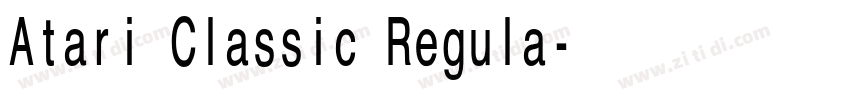 Atari Classic Regula字体转换